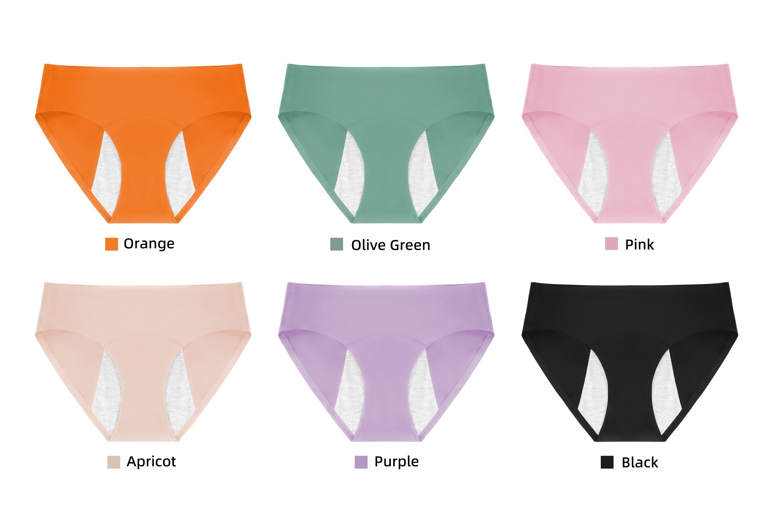 Period pants look and feel like your regular underwear but they are leakproof underwear, which means you don't have to wear a pad, a tampon or menstrual cup if you wear them during your period. You can bleed straight into them, and they won't leak through to your clothes.